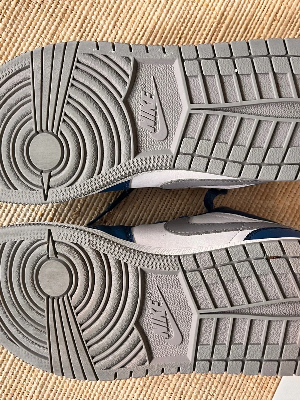 Low Top Sneakers in Navy/White